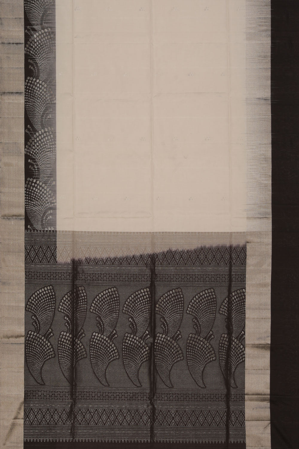 Image of Simple Yet Elegant Marble White Saree